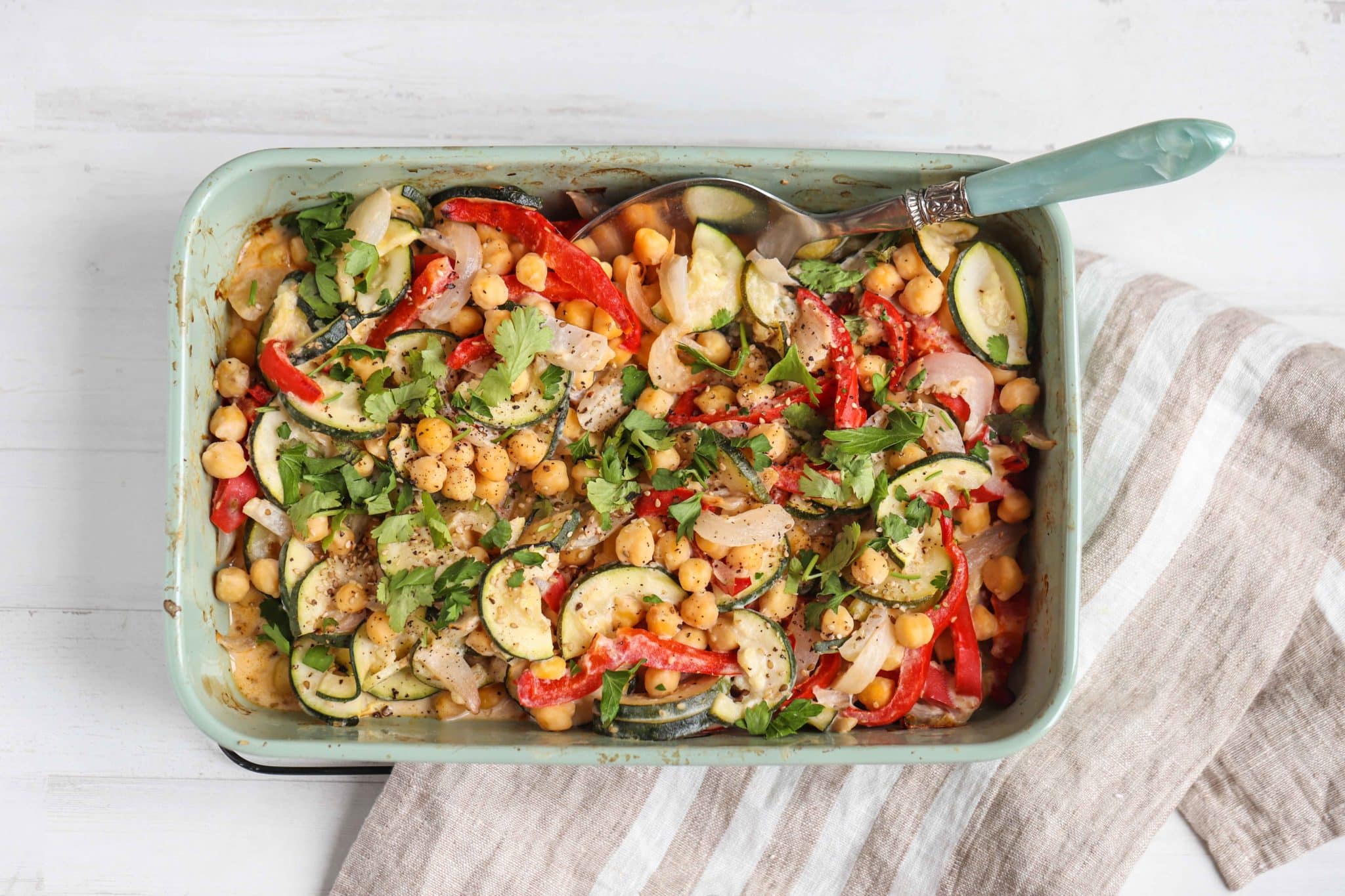 Vegan ovenschotel met Tahini