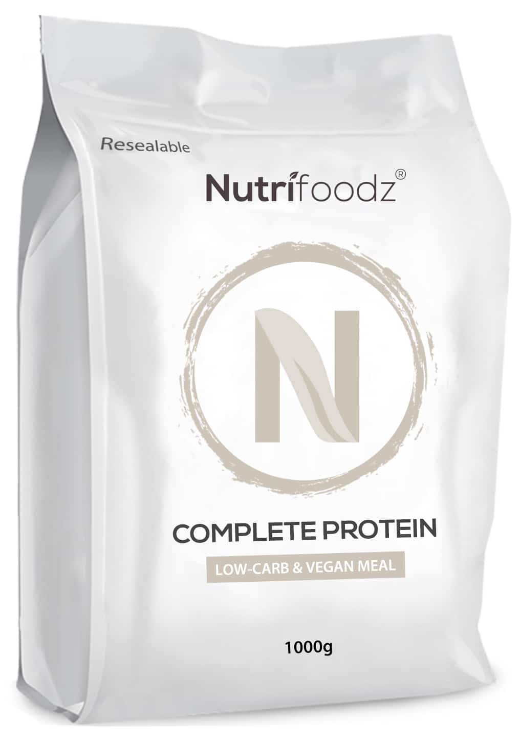 Complete Protein pouch mock Complete Protein pouch mock