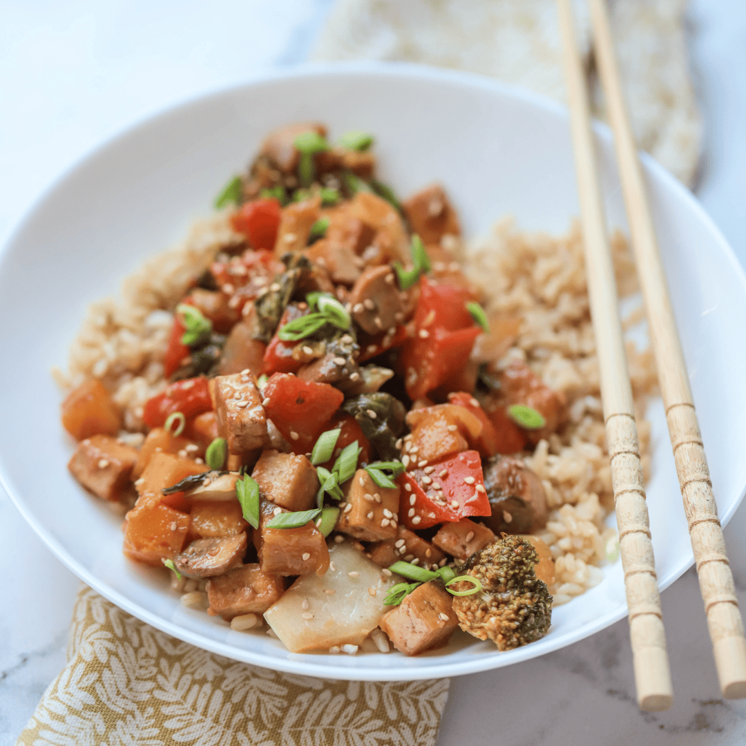 Zoetzure Tofu met Groenten