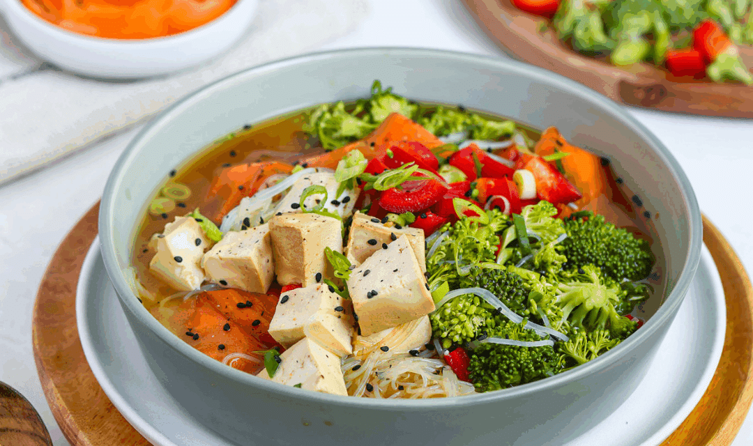 Instant Vermicelli Tofu Soep