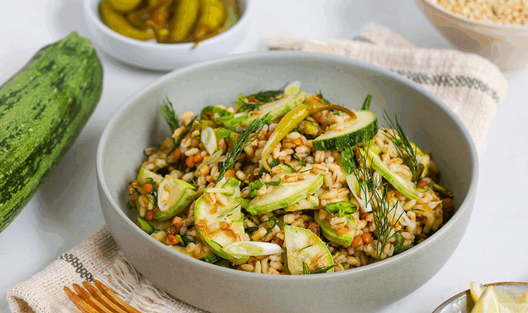 Gerst Salade met Linzen & Courgette